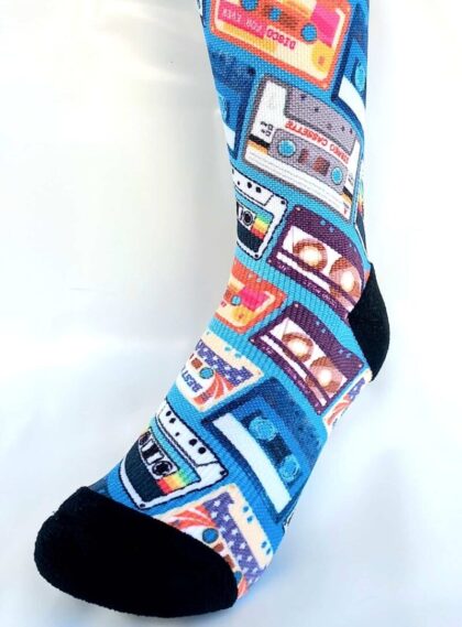 Krank'd Cassette tapes Trail Socks